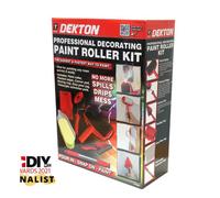 SuperGift.com Dekton 6 Piece Paint Tool Kit With Telescopic Extension Pole, Roller, Edger & Corner Pad