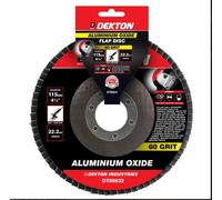 SuperGift.com Dekton Aluminium Oxide Flap Disc 60 Grit 115mm For Metal Grinding, Sanding & Surface Preparation