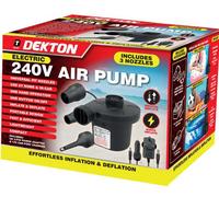 SuperGift.com Dekton Electric Air Pump 2 In 1 240W Inflator & Deflator For Air Beds And Inflatables