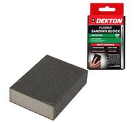SuperGift.com Dekton Flexible Sanding Block 80 Grit Medium For Wood, Metal, Paint & Drywall Surface Preparation