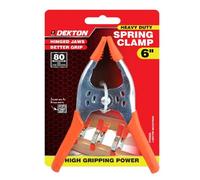 SuperGift.com Dekton Heavy Duty Metal Spring Clamp 6" (150mm) With Non-Slip Grip & Hinged Jaws