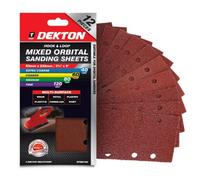 SuperGift.com Dekton Hook & Loop Mixed Orbital Sanding Sheets 93 X 230mm Assorted Grit For Multi-Surface Sanding