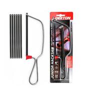 SuperGift.com Dekton Junior Hacksaw With Blade & 6 Spare Blades 6" (150mm) Metal Cutting Saw Set