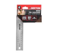 SuperGift.com Dekton Mini Try Square 6" (150mm) Stainless Steel & Hardwood Carpenter's Square