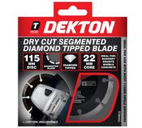 SuperGift.com Dekton Segmented Dry Cut Diamond Tipped Blade 115mm For Concrete, Brick, Stone & Masonry Cutting