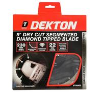 SuperGift.com Dekton Segmented Dry Cut Diamond Tipped Blade 230mm For Concrete, Brick, Stone & Masonry Cutting