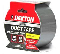 SuperGift.com Dekton Silver Cloth Duct Tape 50mm X 10M Heavy Duty Multi-Purpose Repair Tape