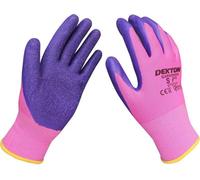 SuperGift.com Dekton Size 7/s Gardening Latex Coated Work Gloves For Planting, Weeding & General Garden Tasks