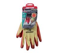 SuperGift.com Dekton Size 8/m Multi-Purpose Latex Coated Work Gloves For Construction, Gardening, Diy & General Handling