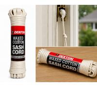 SuperGift.com Dekton Waxed Cotton Sash Window Pulley Cord Heavy Duty Replacement Cord For Sash Windows