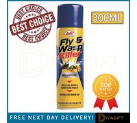 SuperGift.com Doff Fly & Wasp Killer Spray 300Ml Ready-To-Use Flying Insect Control For Flies, Wasps, Home, Garage & Household Pest Mana
