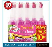 SuperGift.com Doff Orchid Drip Feed Liquid Plant Feed 10 Pack Ready To Use Orchid Fertiliser