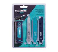 SuperGift.com Eclipse Professional Tools Multi-Function Handle & Reciprocating Saw Blade Set 4 Piece