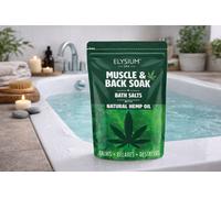 SuperGift.com Elysium Spa Muscle & Back Soak Bath Salts With Hemp Oil 450G
