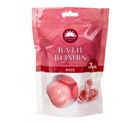 SuperGift.com Elysium Spa Rose Scented Bath Bomb Fizzers For Relaxing Home Spa, Self-Care & Pamper Bath Experience