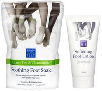 SuperGift.com Escenti Soothing Foot Soak & Foot Lotion Gift Set For Relaxing Foot Care, Softening & Home Spa Pampering