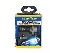 SuperGift.com Goodyear Universal 10 Piece Vehicle Bulb Kit Car Spare Bulbs & Blade Fuses Set