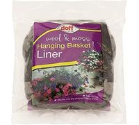SuperGift.com Hanging Basket Liner for Home Garden Plant Flowers Vine Pot, Moulds to Any Shaped Basket or Pot