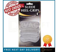 SuperGift.com Jump Soft Suede Heel Grips Cushioned Shoe Inserts For Improved Fit, Comfort & Heel Slip Prevention 4 Pack