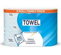 SuperGift.com Kitchen Towels 3 Pack, Absorbent Dish Cloths for Drying, Cleaning & Wiping, Reusable Tea Towels for Kitchen Use (1)