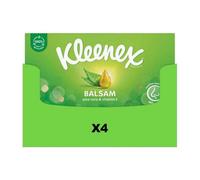 SuperGift.com Kleenex Balsam Facial Tissues 4 Pack Soft Gentle Everyday Tissues