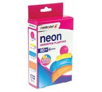 SuperGift.com Masterplast Neon Plasters 80 Pack Bright Assorted Adhesive Bandages For Cuts, Grazes, Minor Wounds & Everyday First Aid Care