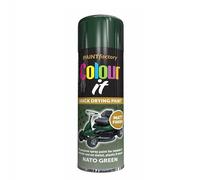 SuperGift.com Nato Green Matt All Purpose Aerosol Spray Paint 250ml Quick Drying Spray, Fast Dry and Excellent Coverage for Metal, Wood, Plastic and More by Diva Gift