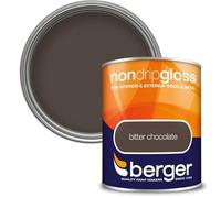SuperGift.com Non Drip Gloss Paint Bitter Chocolate 750ml - High Gloss Finish for Wood & Metal, Easy-Apply Trim Paint for Doors, Skirting, Radiators & DIY Projects