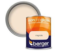 SuperGift.com Non Drip Gloss Paint Magnolia 750ml High Gloss Finish for Wood & Metal, Easy-Apply Trim Paint for Doors, Skirting, Radiators & Home DIY