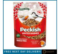 SuperGift.com Peckish Winter Warmer Wild Bird Seed Mix High-Energy Winter Feeding Mix For Garden Birds, 1Kg