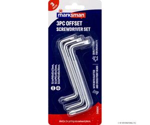 SuperGift.com Prima 3Pc Offset Screwdriver Set