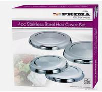 SuperGift.com Prima 4Pc Stainless Steel Hob Protector Covers Set