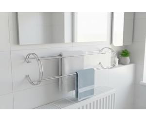 SuperGift.com Radiator Clothes Airer 2 Pack, 2 Tier Hanging Drying Rack for Radiators, Balcony or Indoor Use, Space-Saving Laundry Airer