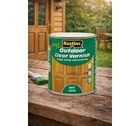 SuperGift.com Rustins Outdoor Clear Varnish Matt Clear Tin 500Ml
