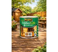 SuperGift.com Rustins Timberlife Medium Oak Brown Tin 1Ltr