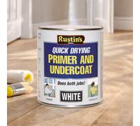 SuperGift.com Rustins Watercolour Quick Dry Primer Undercoat White Tin 500Ml
