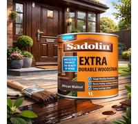 SuperGift.com Sadolin Extra Durable Woodstain African Walnut Tin 1L