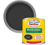SuperGift.com Sandtex Microseal Smooth Masonry Black Exterior Paint 1L