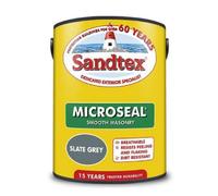 SuperGift.com Sandtex Microseal Smooth Masonry Paint Slate Grey 150Ml Exterior Masonry Paint