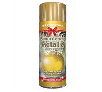 SuperGift.com Shimmering Gold Metallic Paint 200Ml Multi-Surface Decorative Paint