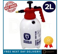 SuperGift.com Spear & Jackson 2L Pump Action Pressure Sprayer Adjustable Brass Nozzle Garden Sprayer