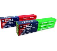 SuperGift.com Spear & Jackson Cpmr Carpenters Pencils Medium Red 12 Pk