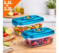 SuperGift.com Supergift Food Container (1.1L+2.2L) (Blue)