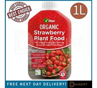 SuperGift.com Vitax Organic Strawberry Plant Food Liquid 1L Organic Feed For Strawberries, Soft Fruit Plants, Healthy Growth, Fruit Production &