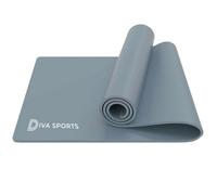 SuperGift.com Yoga Mat Extra Thick 15mm Non-Slip Pilates (Grey)