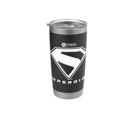 Supergirl 2026 White Shield Stainless Steel Insulated Tumbler