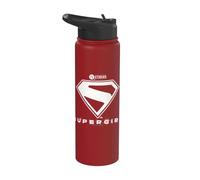 Supergirl 2026 White Shield Stainless Steel Insulated Water Bottle