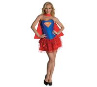 Supergirl Sexy Corset Dress Costume Adult