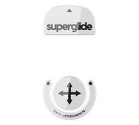 Superglide Glass Mouse Skates - Super Smooth Glide, Polished Round Edge, Super Fast Gaming Mouse Feet with Durable Sole for Logitech G Pro X Superlight1 (Type-S, White)