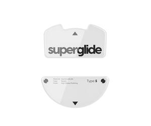 Superglide - Super Smooth Polished Surface Mouse Feet/Skates Made with Ultra Strong Flawless Glass Super Fast Smooth and Durable Sole for Razer Viper V3 Pro [White]